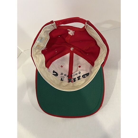 Vintage CHICAGO BULLS Snapback Hat Red STARTER Wool Official Licensed NBA - Picture 3 of 5